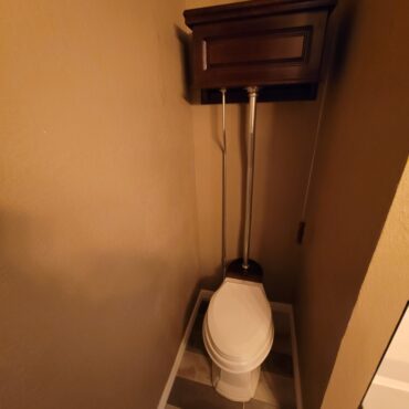 toilet alcove in bathroom remodel