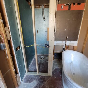 tearing out bathroom for remodel