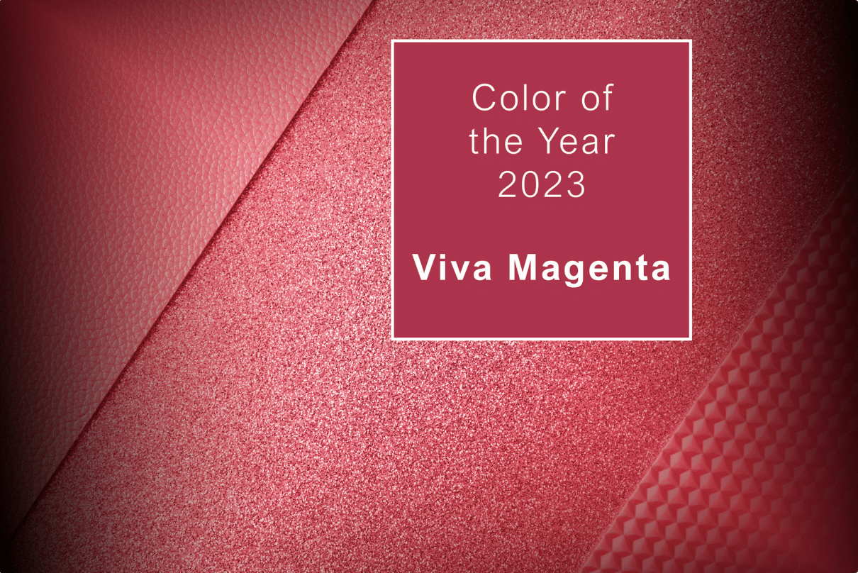 color of the year for 2023 Viva Magenta by Pantone