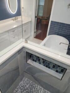 Navy Tile Master Bath, detail photo 2