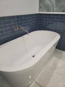 Navy Tile Master Bath, detail photo 1