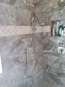 Marble-Look Walk-In Shower, detail photo 5