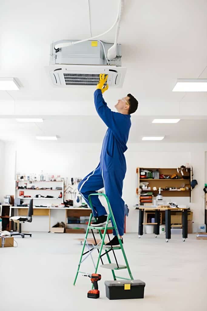 Clean air ducts after professional air duct cleaning service in South Arlington TX