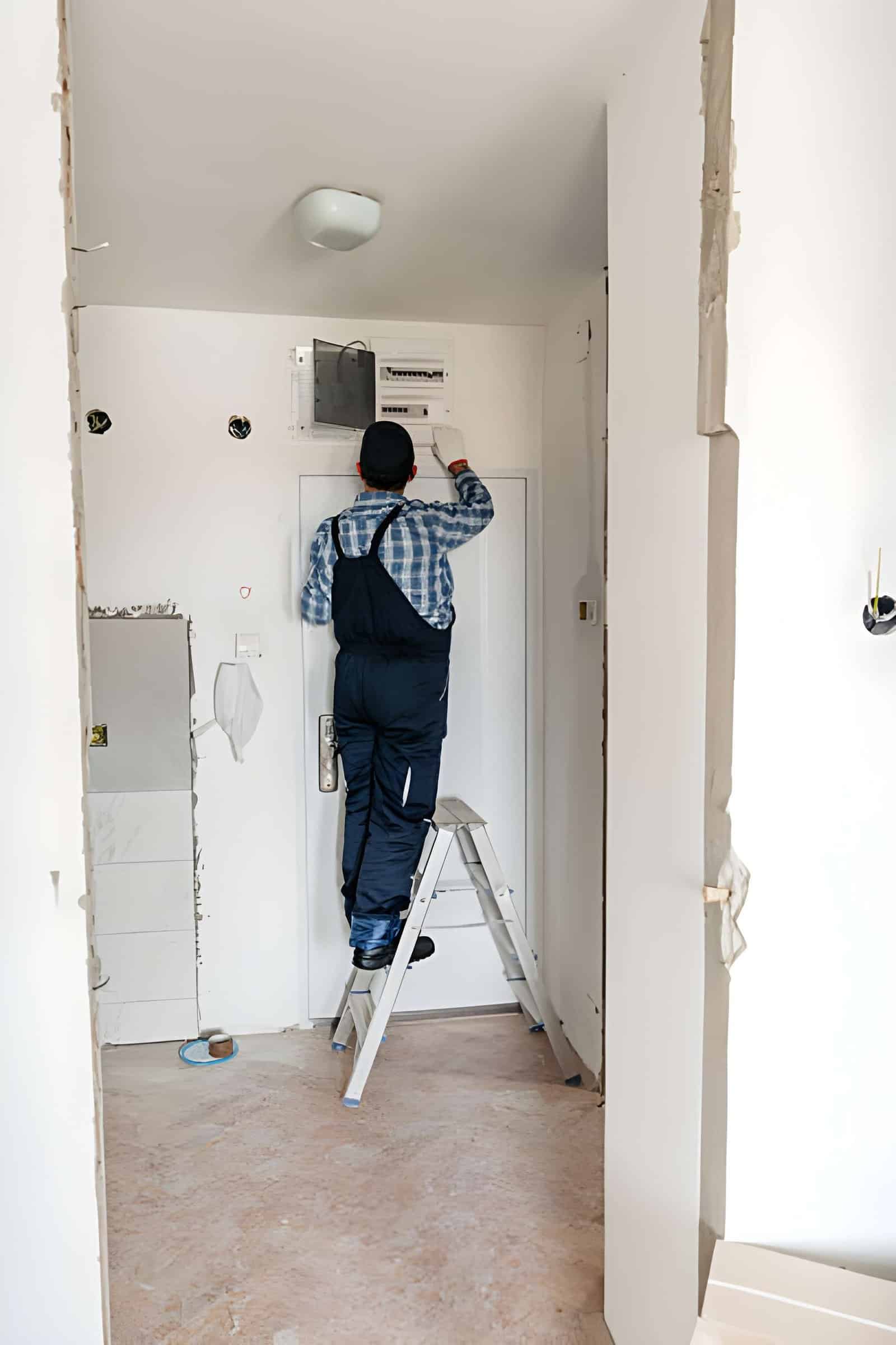 HVAC technician checking airflow and hvac filter replacement in Arlington TX home