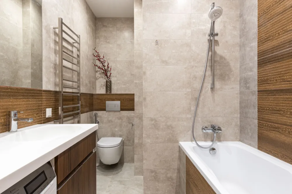 Renovated kitchen and bathroom spaces after a home improvement update in Arlington Texas