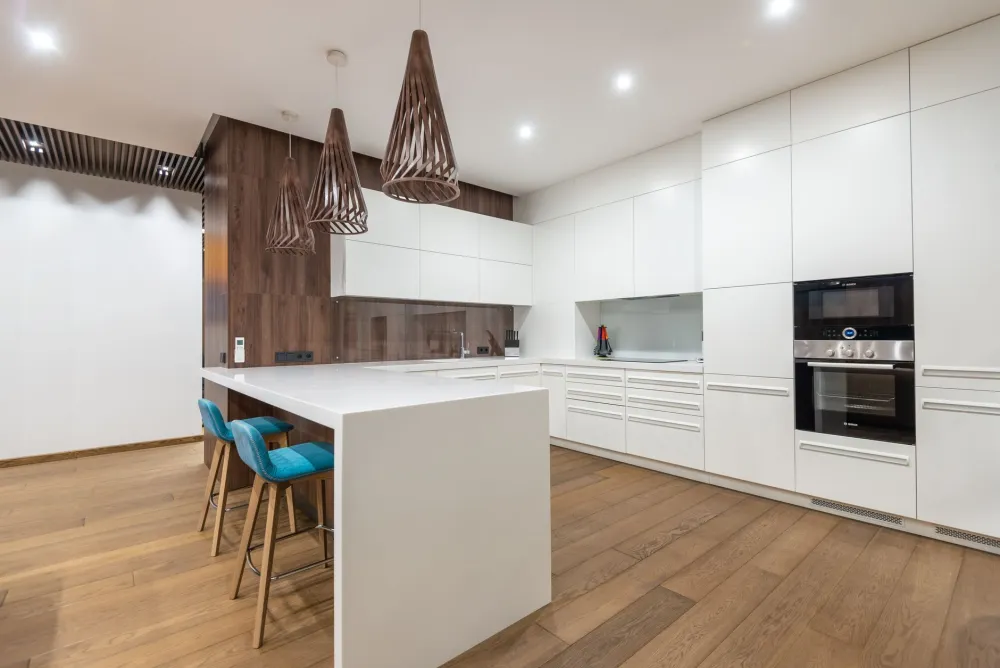 Quartz countertop installation in a renovated kitchen near the HEB Mid-Cities area