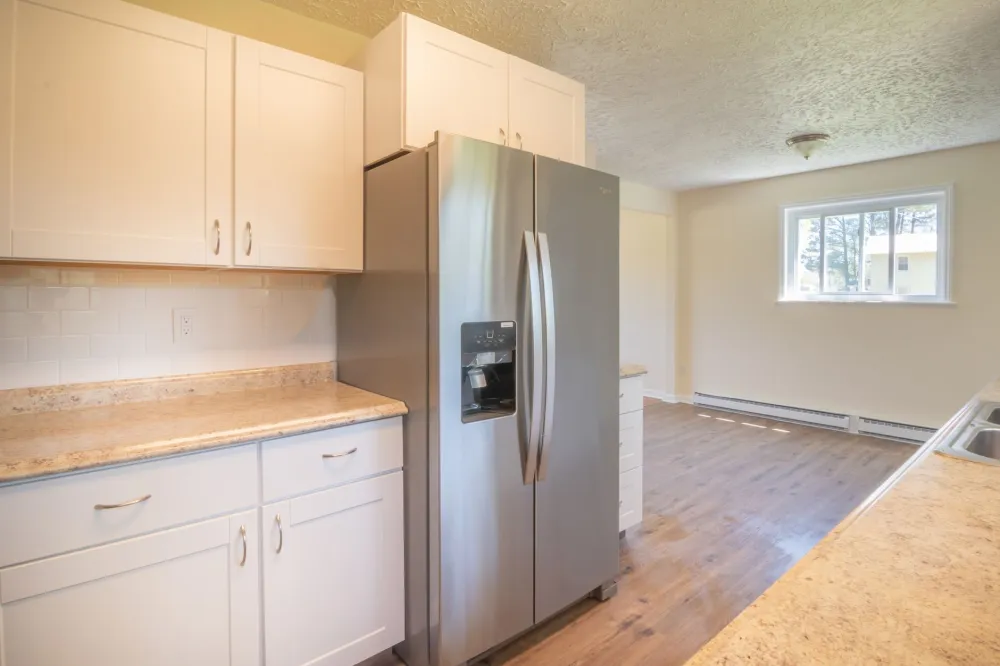 Updated kitchen in a Bedford TX fix-and-flip investment property ready for resale