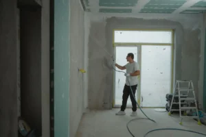 Contractor overseeing investment property and flip remodeling project in Bedford TX