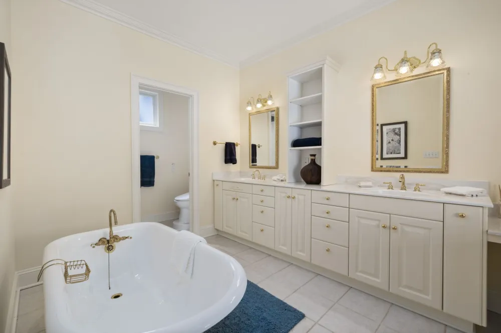 Refreshed bathroom vanity and tile work completed before a Bedford TX home listing