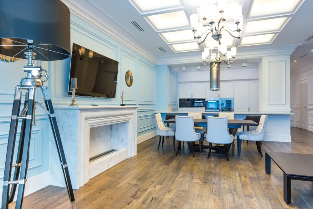 Luxury vinyl plank flooring installed in a mid-cities Texas home before listing