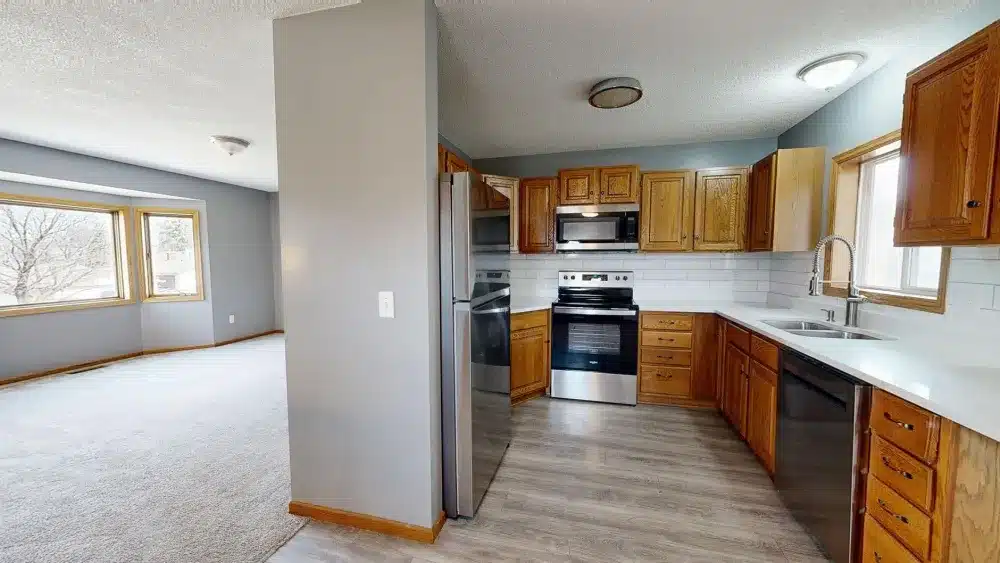 Updated kitchen renovation in an Arlington TX investment property ready for resale
