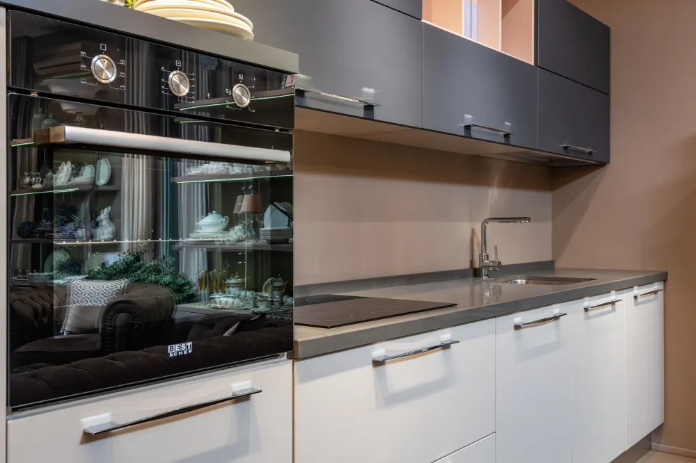 Licensed contractor installing custom kitchen cabinets during Arlington TX kitchen remodeling project