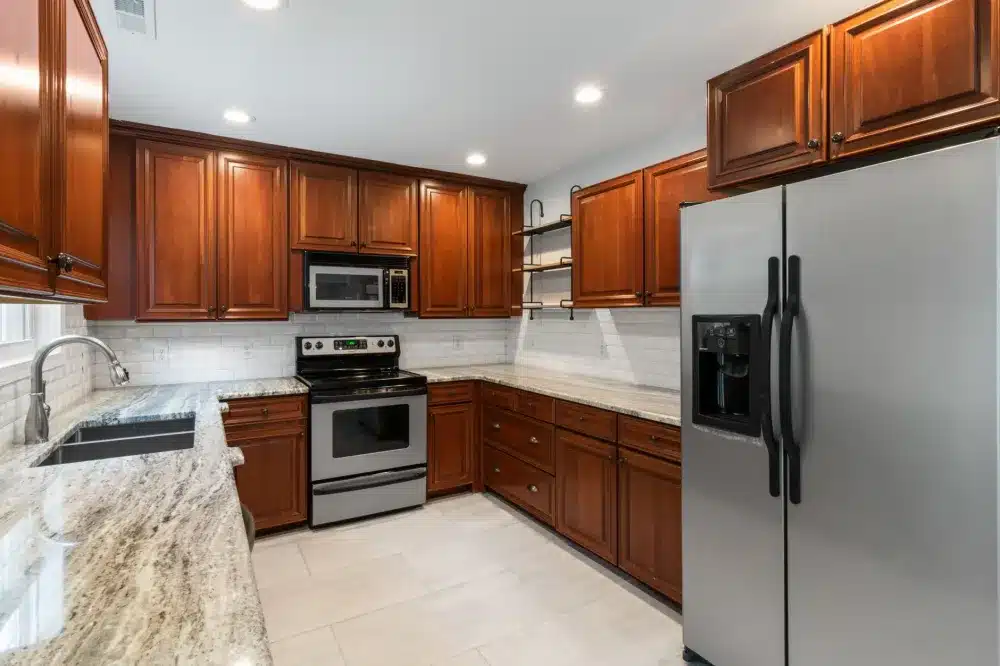 Beautifully finished home remodel interior showing updated kitchen and living space in the HEB Mid-Cities area