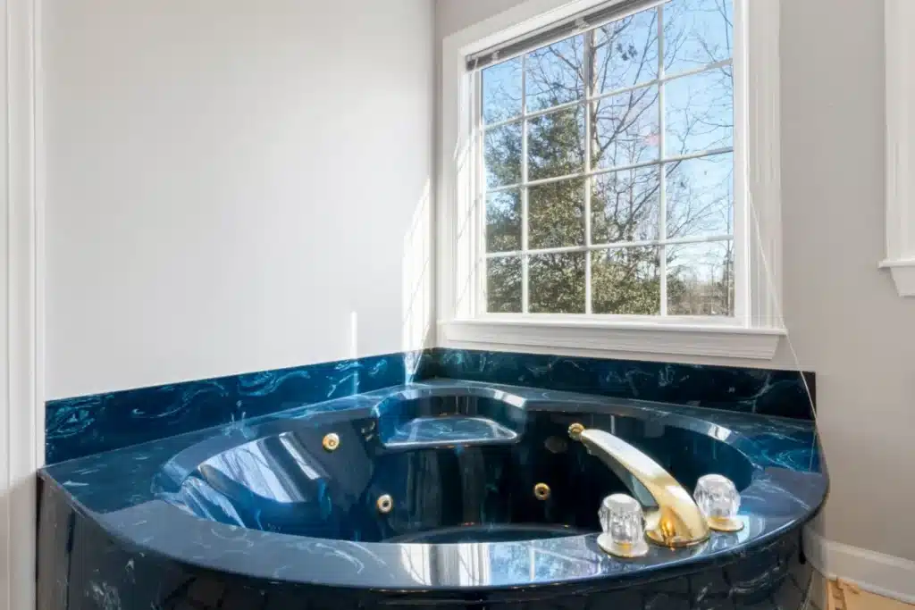 Newly remodeled master bathroom with walk-in shower adding home value in Arlington TX